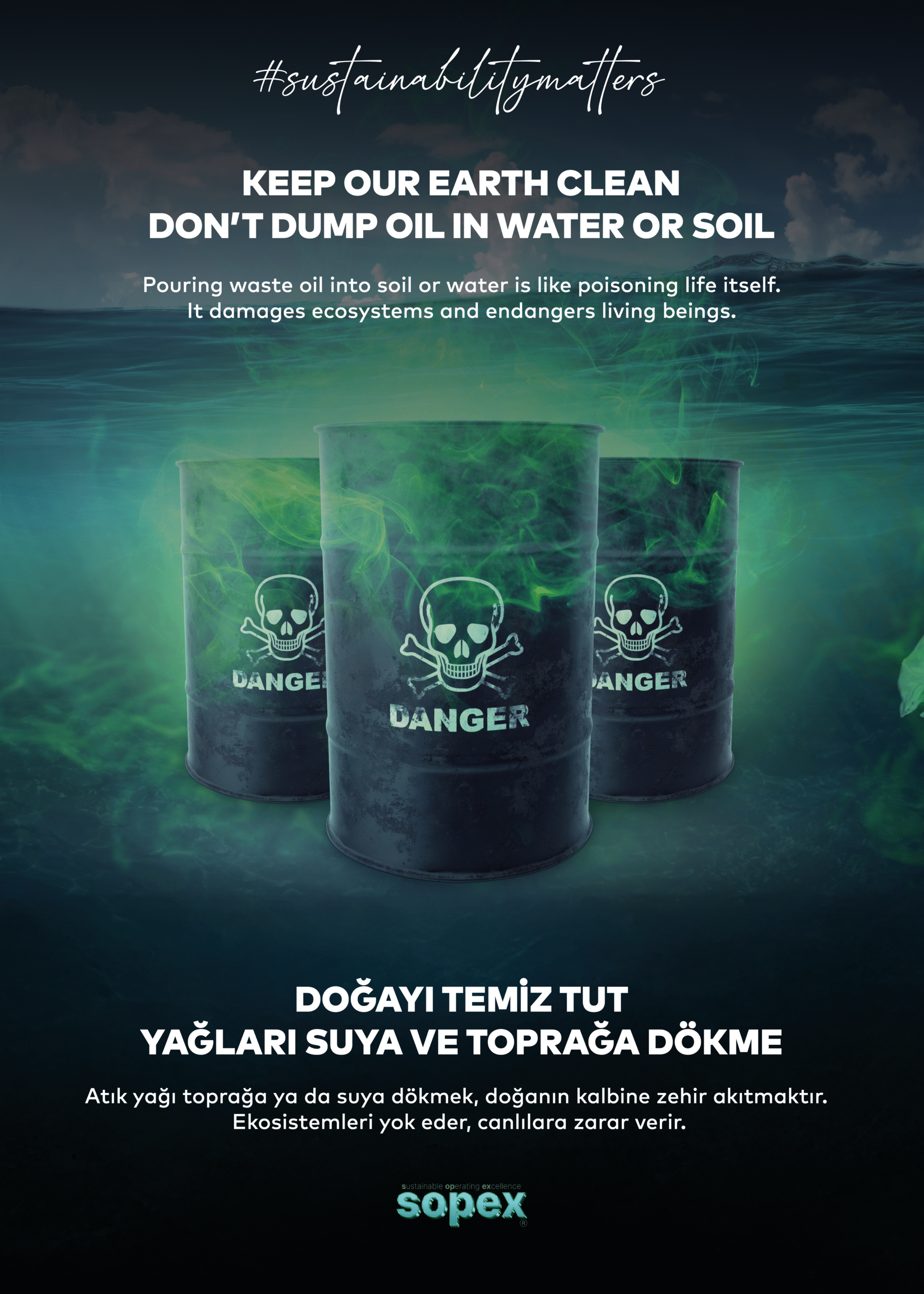 Doğayı Temiz Tutu Yağları Toprağa ve Suya Dökme